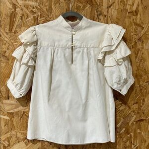 Vintage Giorgio Sant’Angelo Victorian Ruffled Blouse